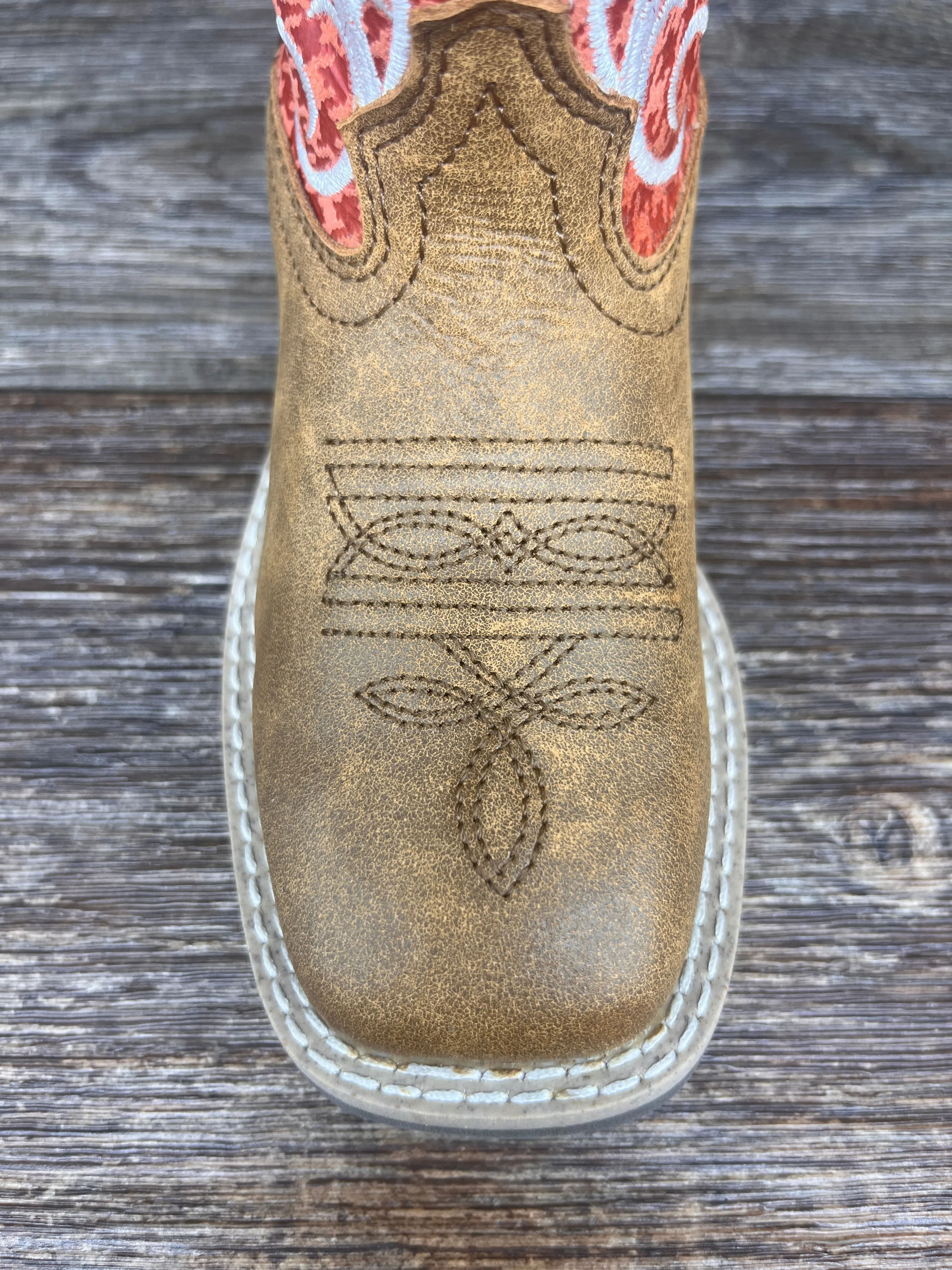 3315 Kids Square Toe Western Boot by Smoky Mountain