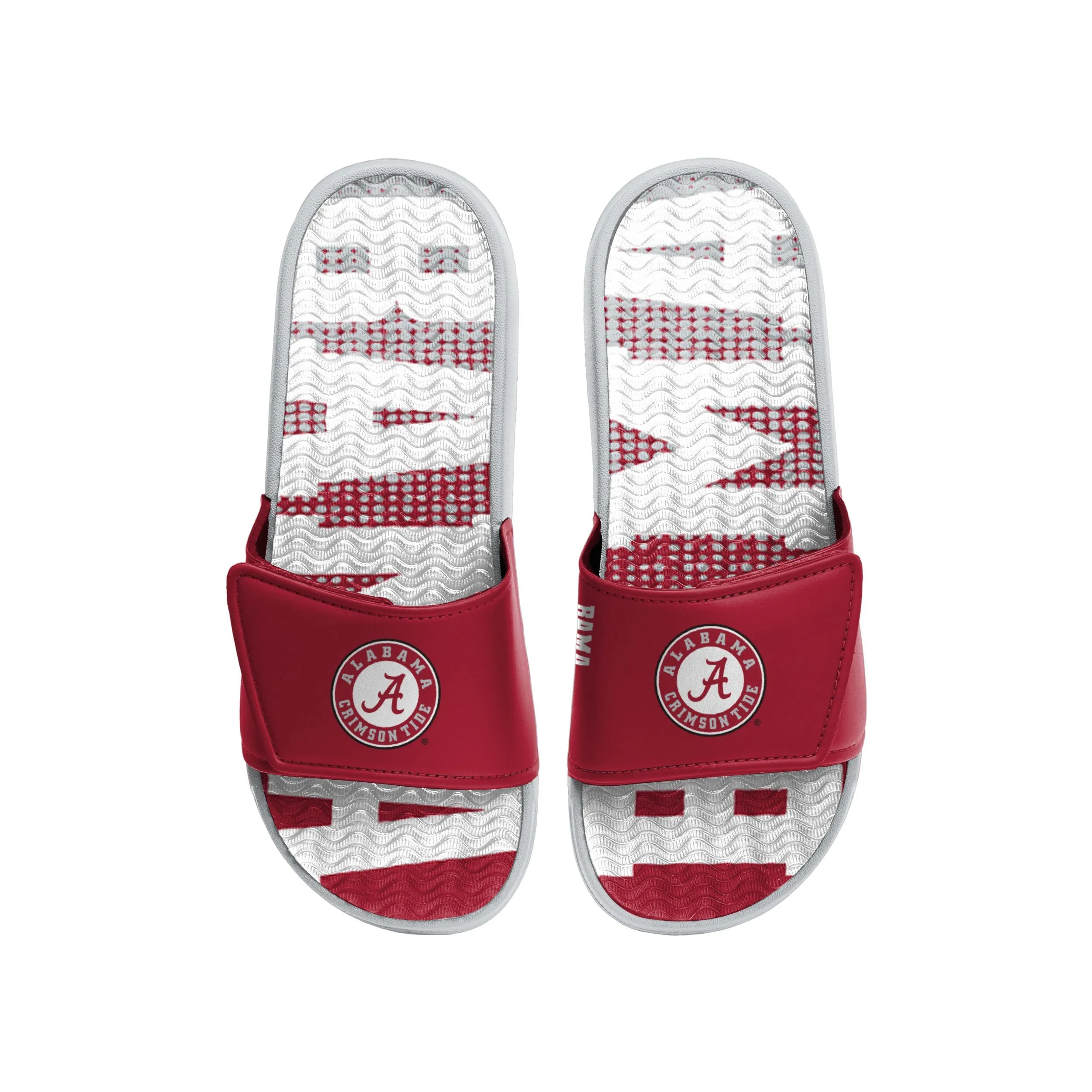 Alabama Crimson Tide NCAA Mens Gradient Wordmark Gel Slide