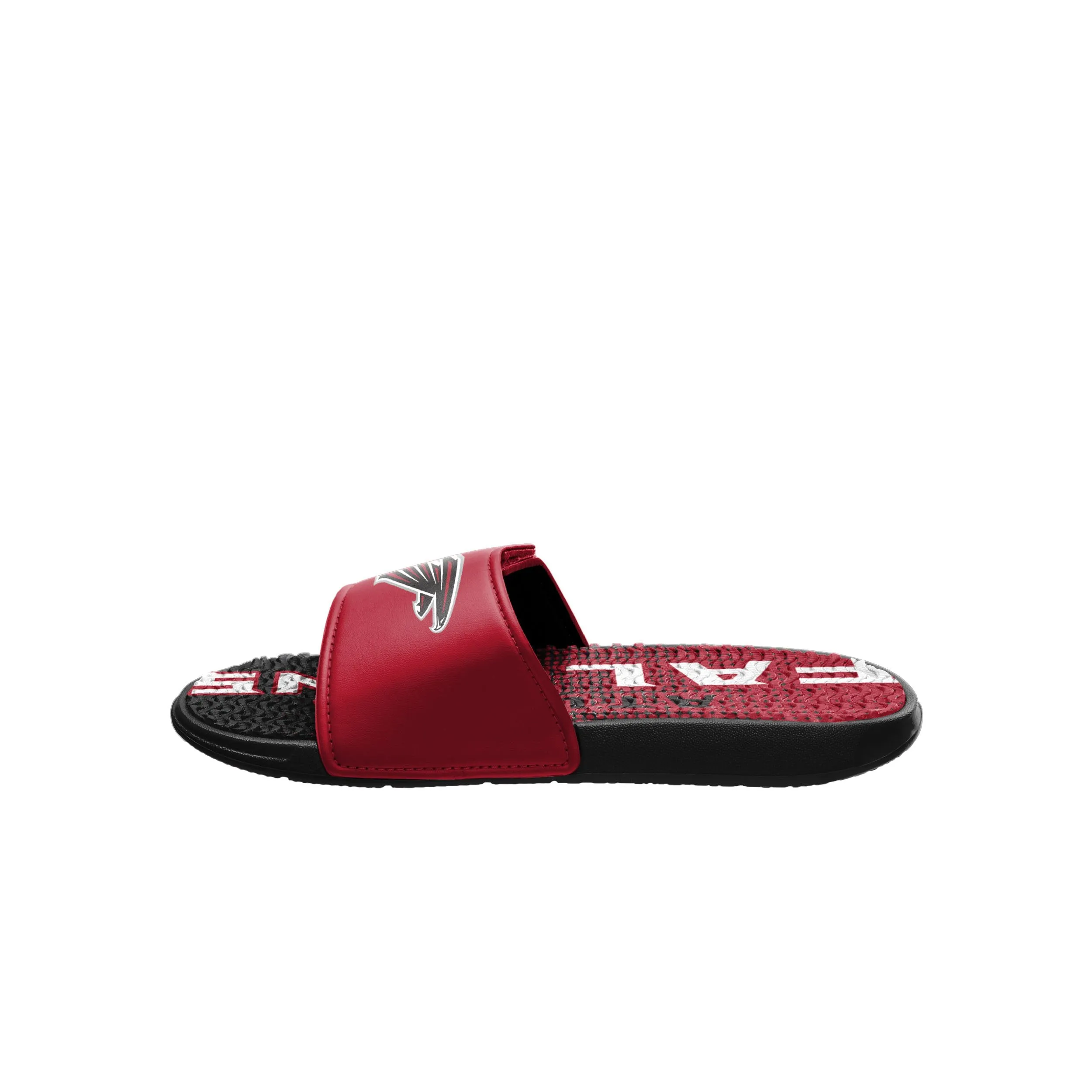 Atlanta Falcons NFL Mens Gradient Wordmark Gel Slide