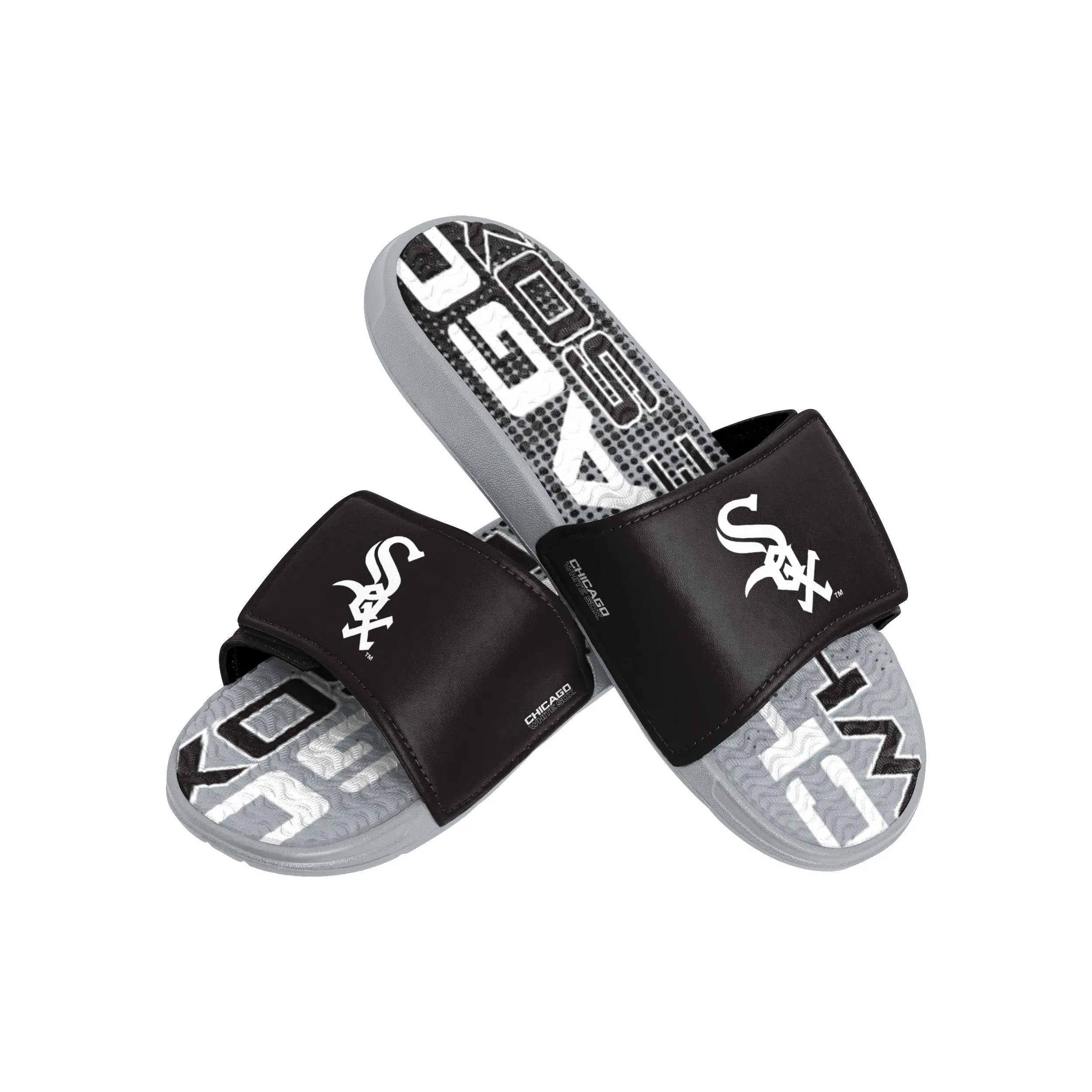 Chicago White Sox MLB Mens Gradient Wordmark Gel Slide