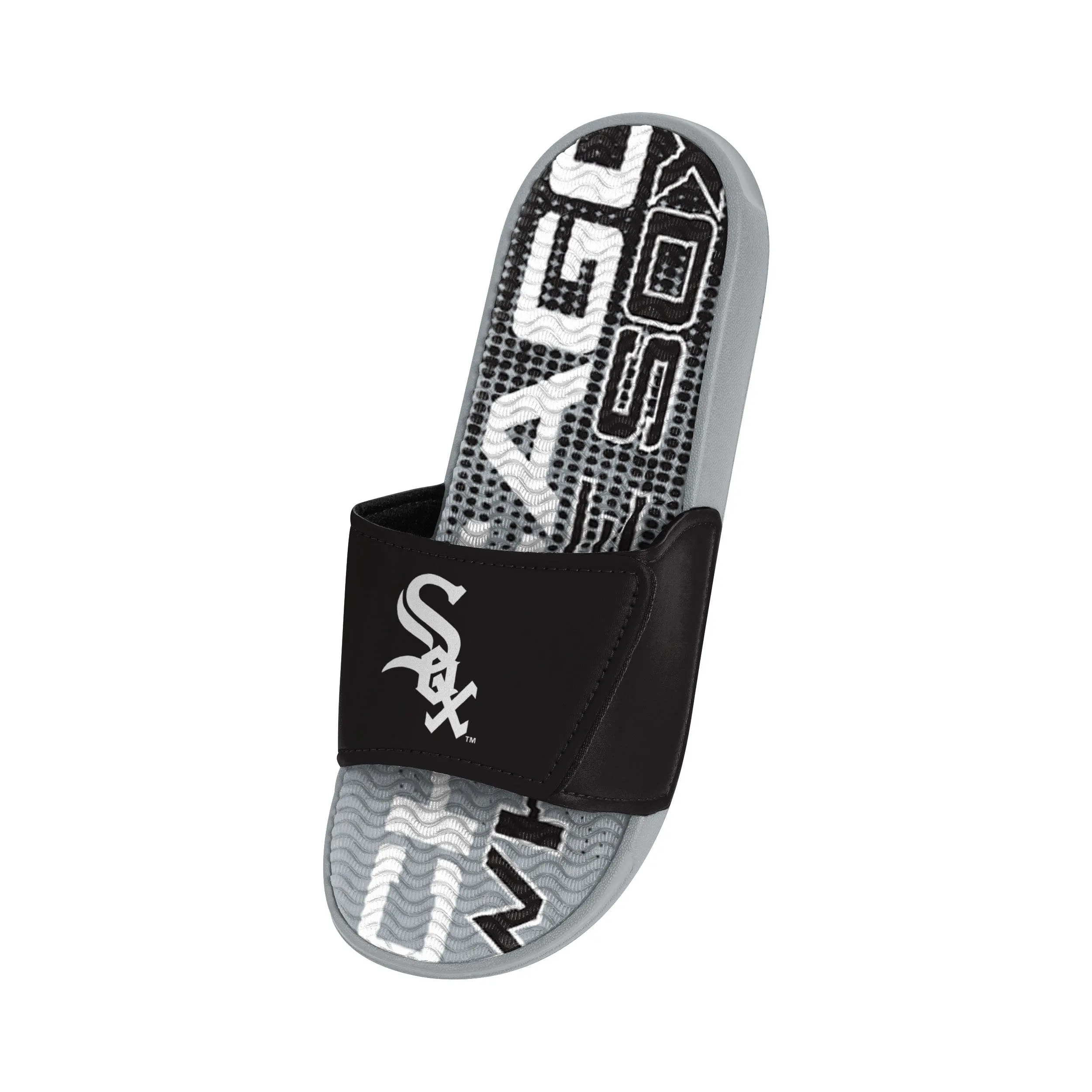 Chicago White Sox MLB Mens Gradient Wordmark Gel Slide