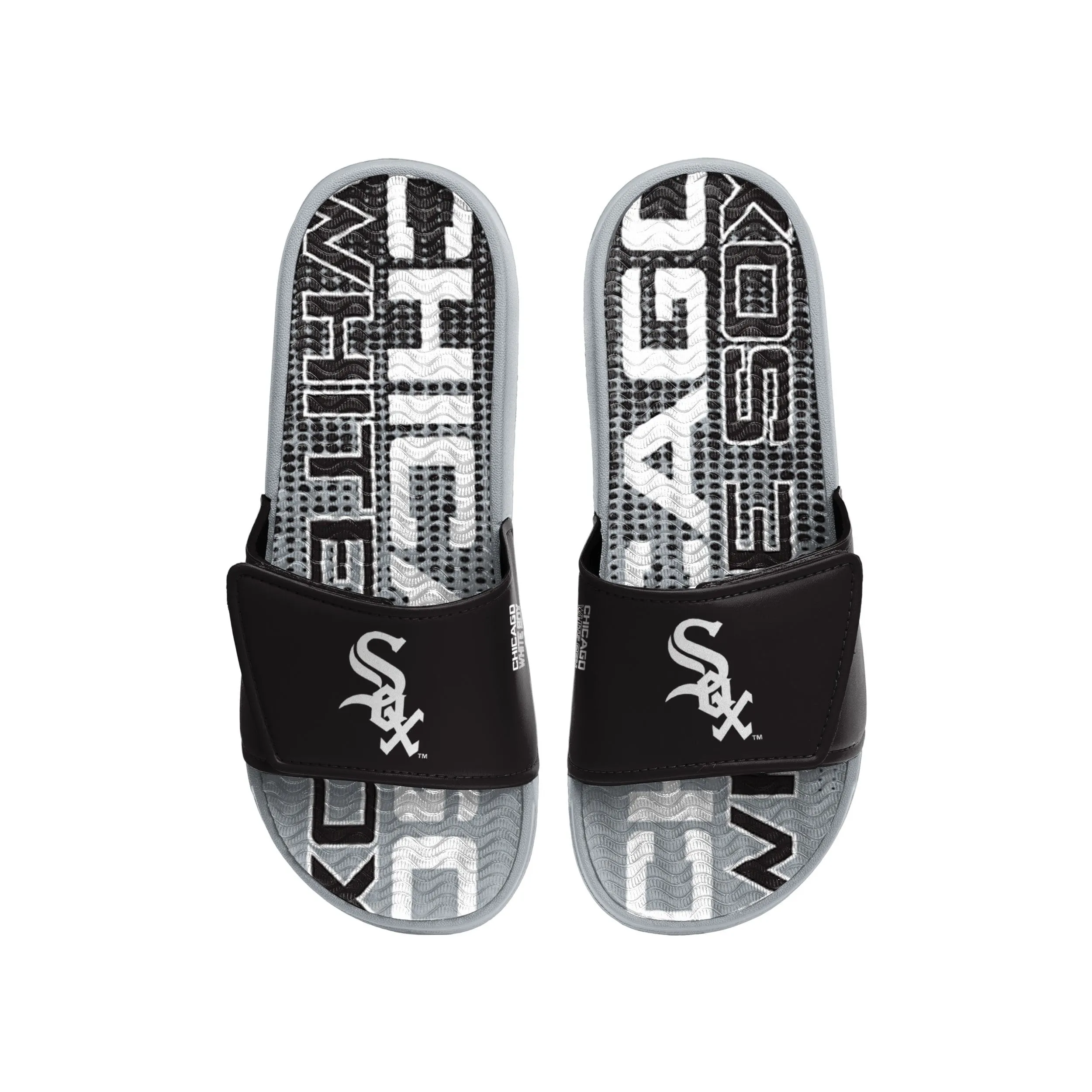 Chicago White Sox MLB Mens Gradient Wordmark Gel Slide