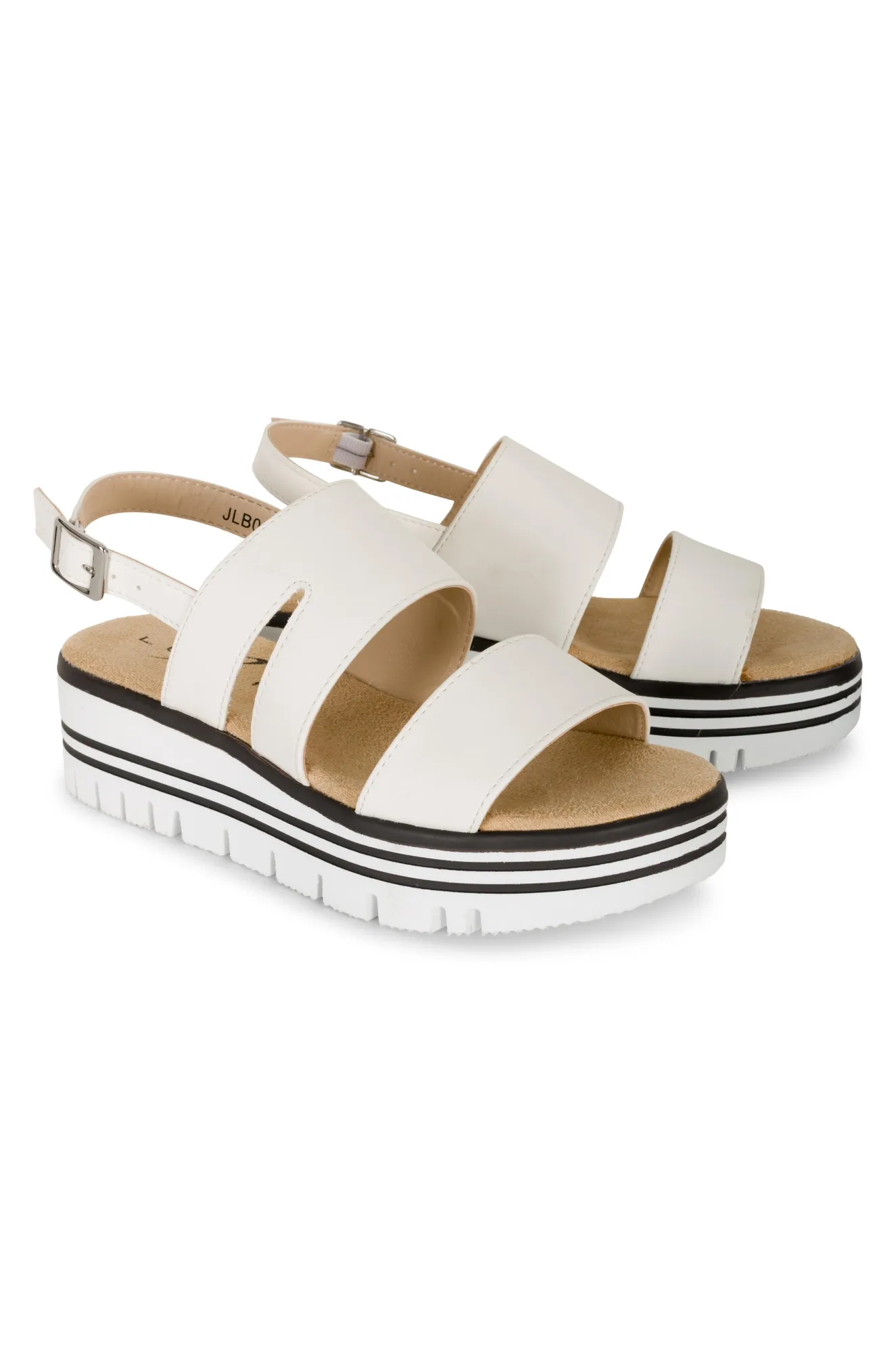 Chunky sole Sandal | WHITE | JOCELYN AB
