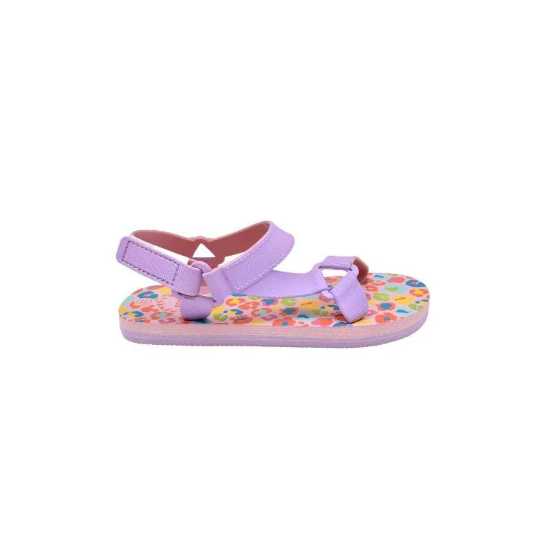 Cubs Purple Leopard Girls Sling Sandal