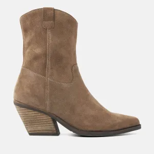 Dames Enkellaarsjes 53.596 Taupe