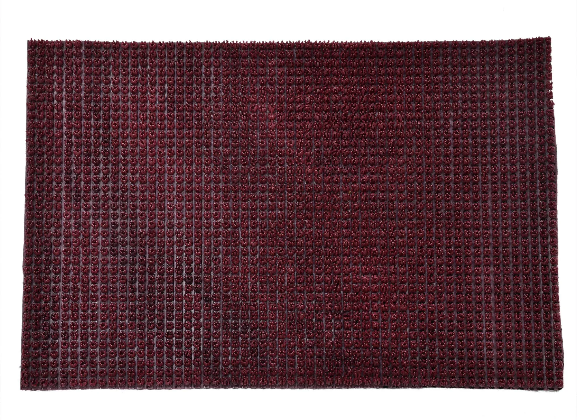 Heart Home Outdoor PVC Thick Clean Footwear Door Mat for Front Door Entrance Door Mat Heavy Duty Doormat Shoes Scraper Indoor Mat (Maroon)- HEART01096