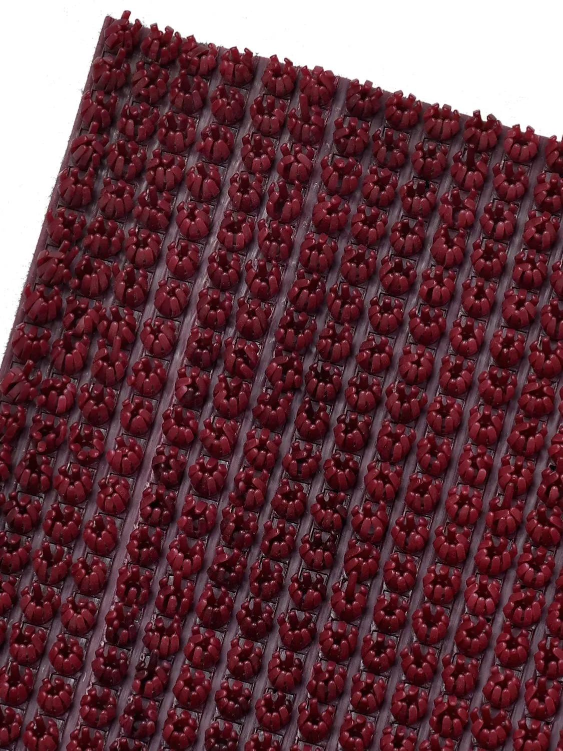 Heart Home Outdoor PVC Thick Clean Footwear Door Mat for Front Door Entrance Door Mat Heavy Duty Doormat Shoes Scraper Indoor Mat (Maroon)- HEART01096