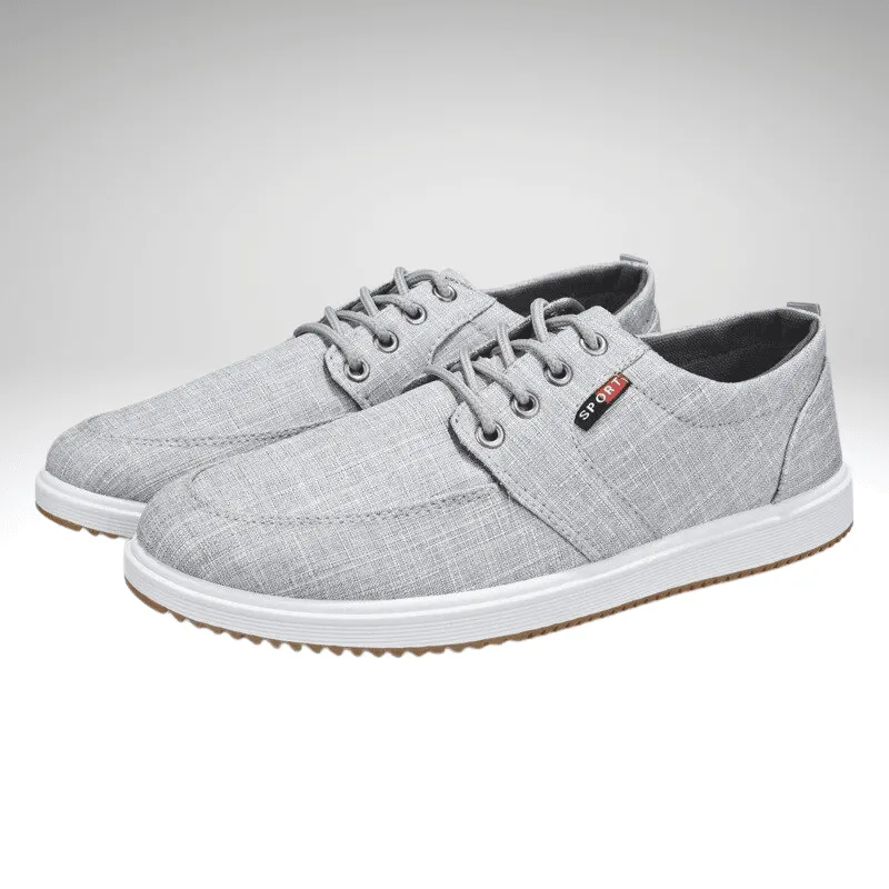 Lace-Up Breathable Canvas Casual Shoe