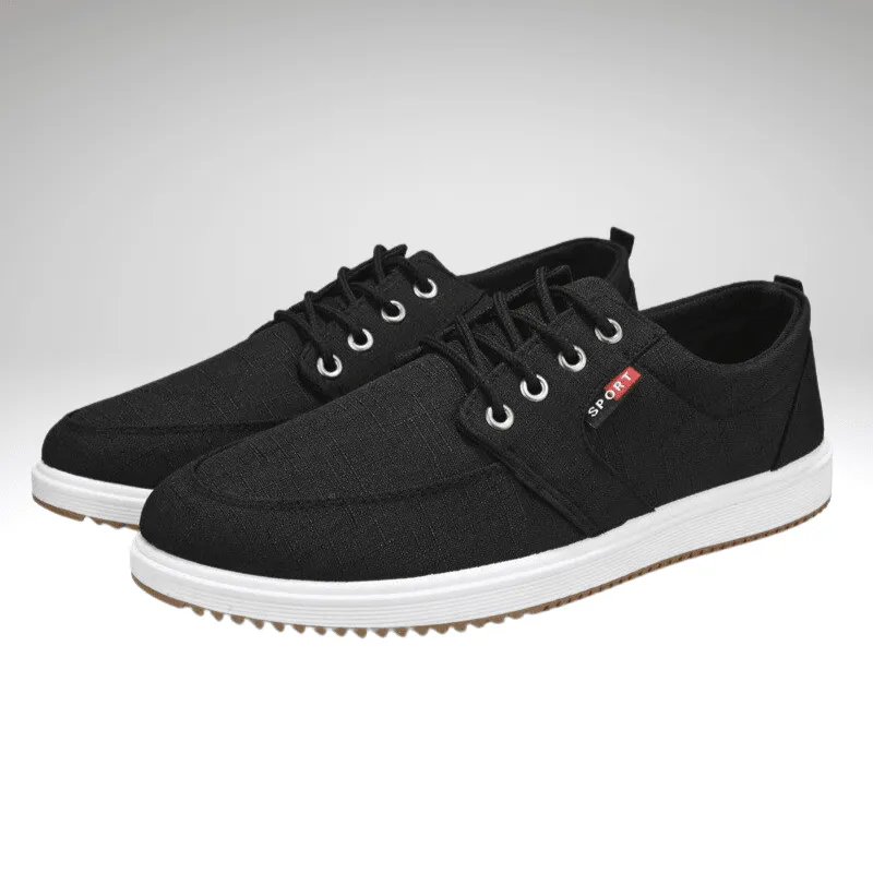 Lace-Up Breathable Canvas Casual Shoe