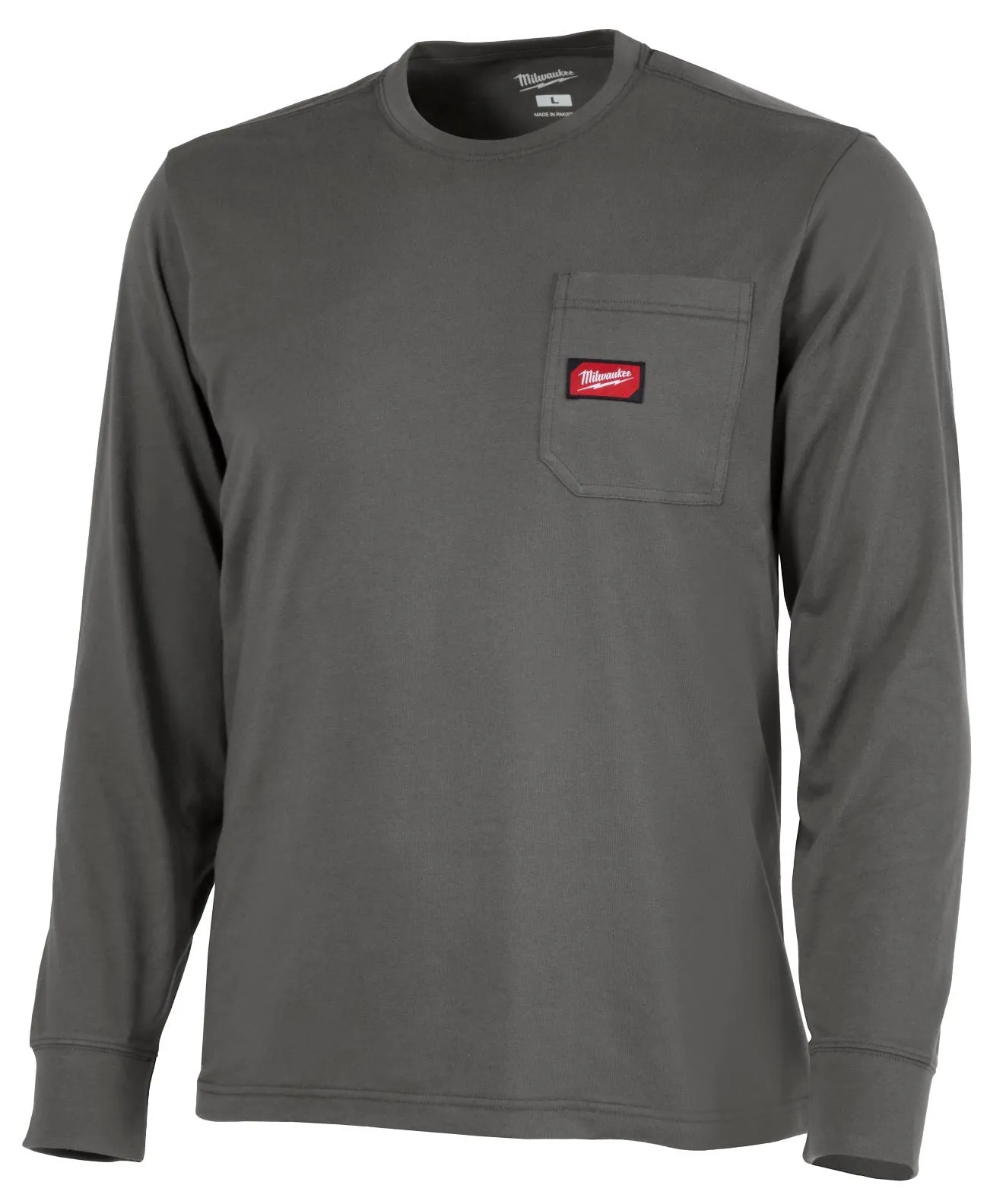 Long-Sleeved Shirt - Milwaukee Heavy Duty Pocket T-Shirt, 606