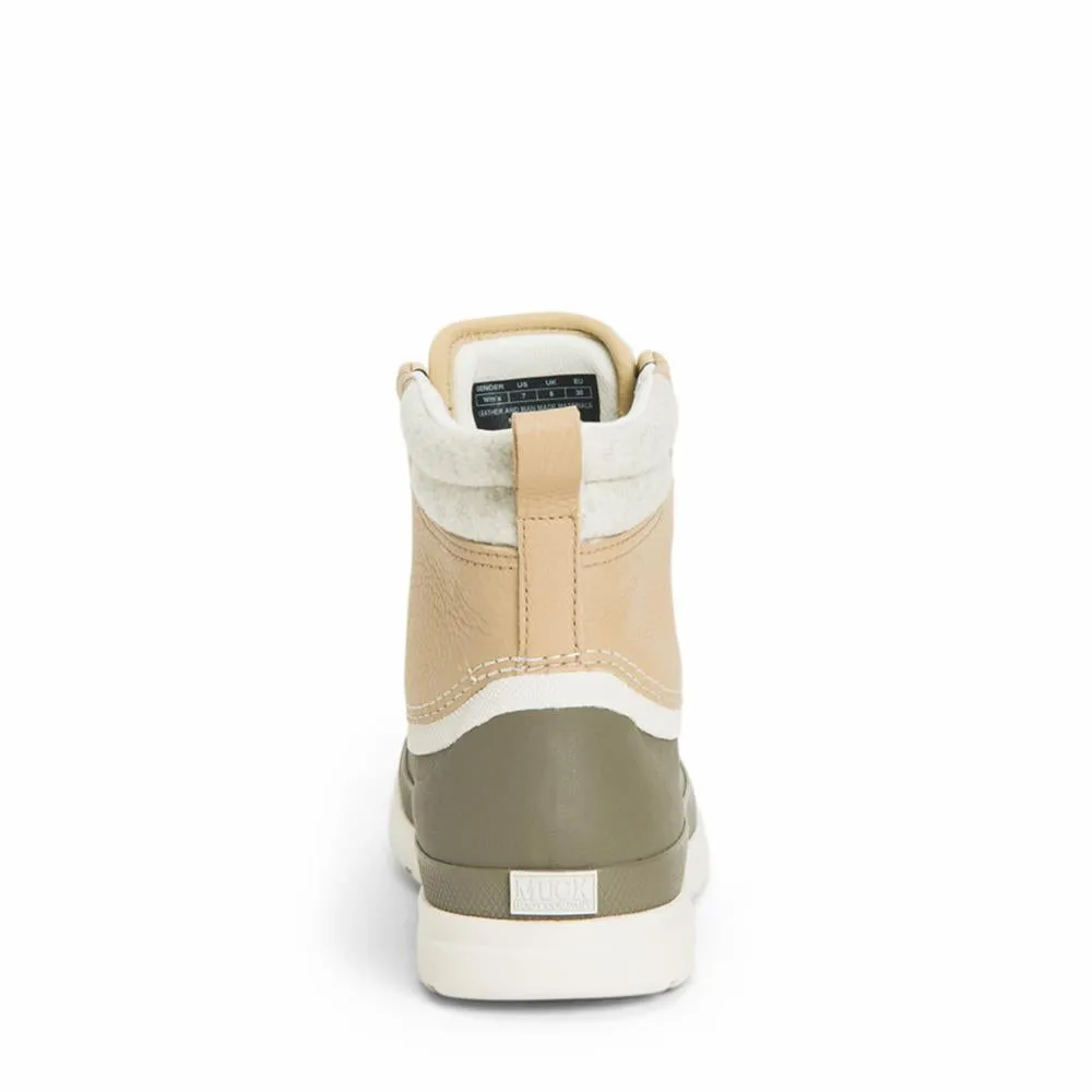 Muck Footwear Women ORIGINALS LEATHER DUCK LACE TAUPE/WALNUTLEATHER