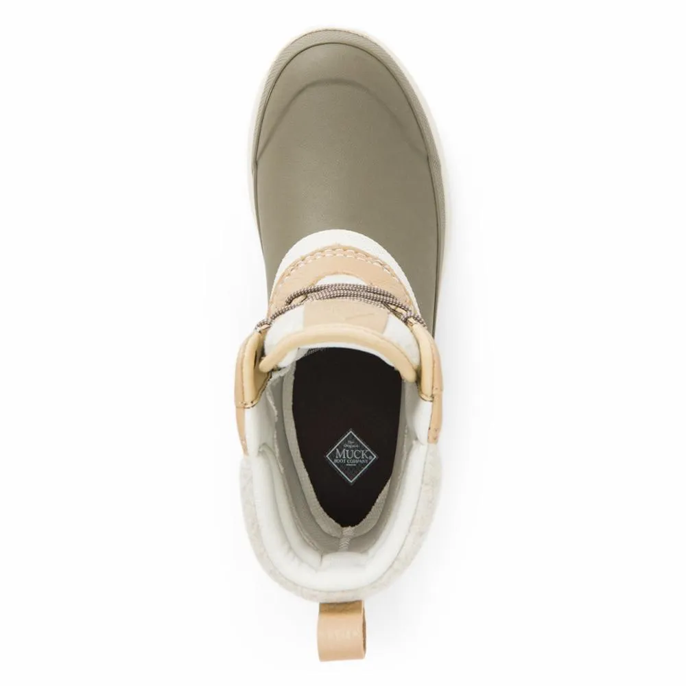 Muck Footwear Women ORIGINALS LEATHER DUCK LACE TAUPE/WALNUTLEATHER