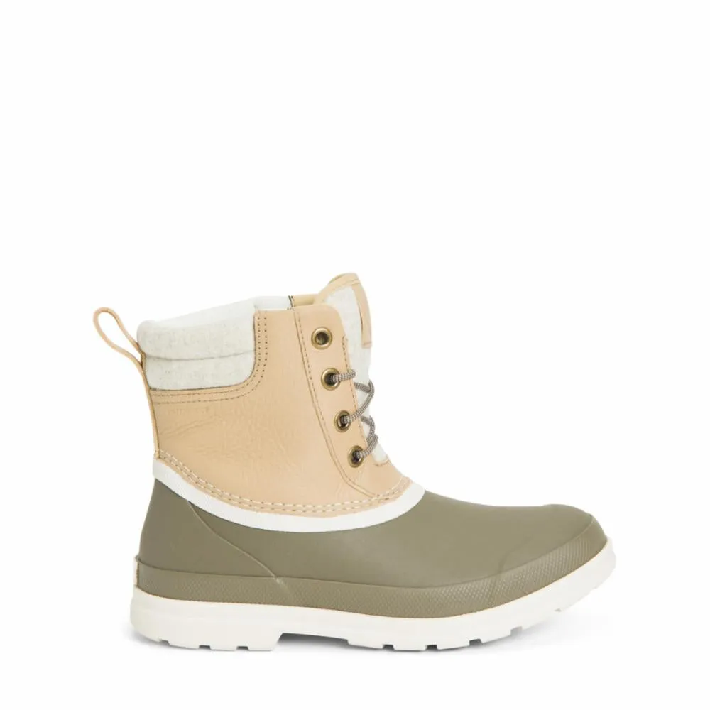 Muck Footwear Women ORIGINALS LEATHER DUCK LACE TAUPE/WALNUTLEATHER