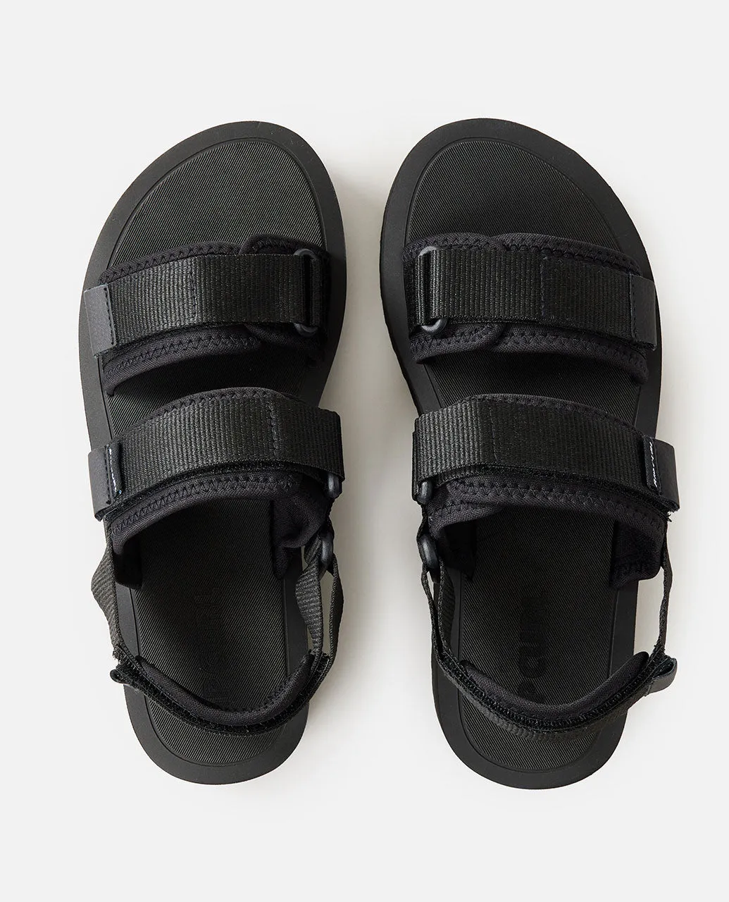 Newquay Bloom Sandals - Black
