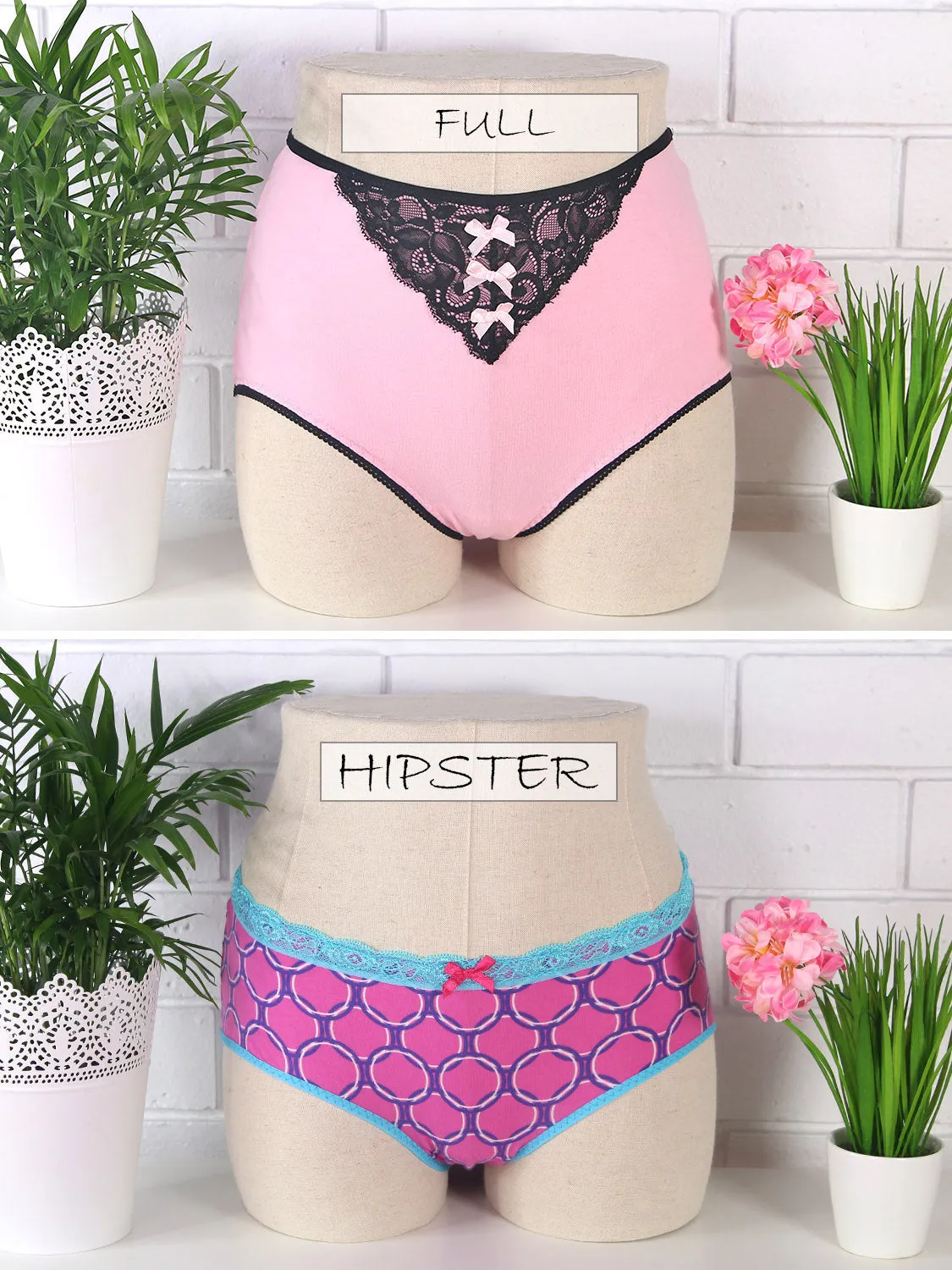 Panties Pattern ASSORTED - Womens (U305-L)