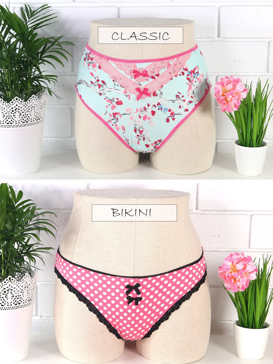Panties Pattern ASSORTED - Womens (U305-L)