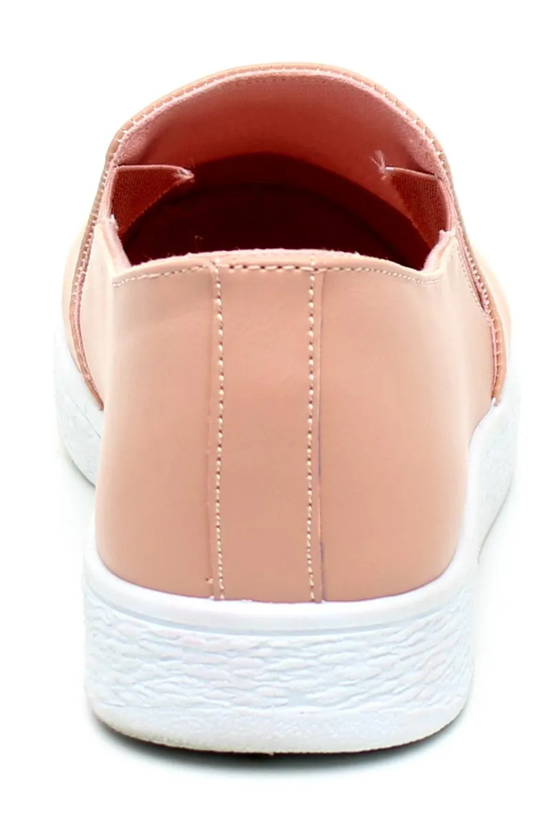 Refresh Footwear Women's Embroidered Floral Slip On Fashion Sneaker