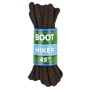 Shoe Gear Boot Laces, Brown/Black, 45"