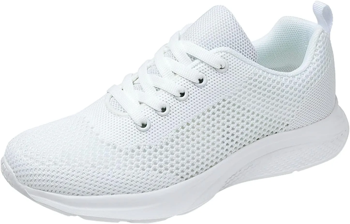 Sneakers for Women Casual Mesh Breathable Lace Up Walking Tennis Shoes Men Athletic Ladies Casual Shoes Black Platform Sneaker Black Tennis Shoe Trainers Shoe