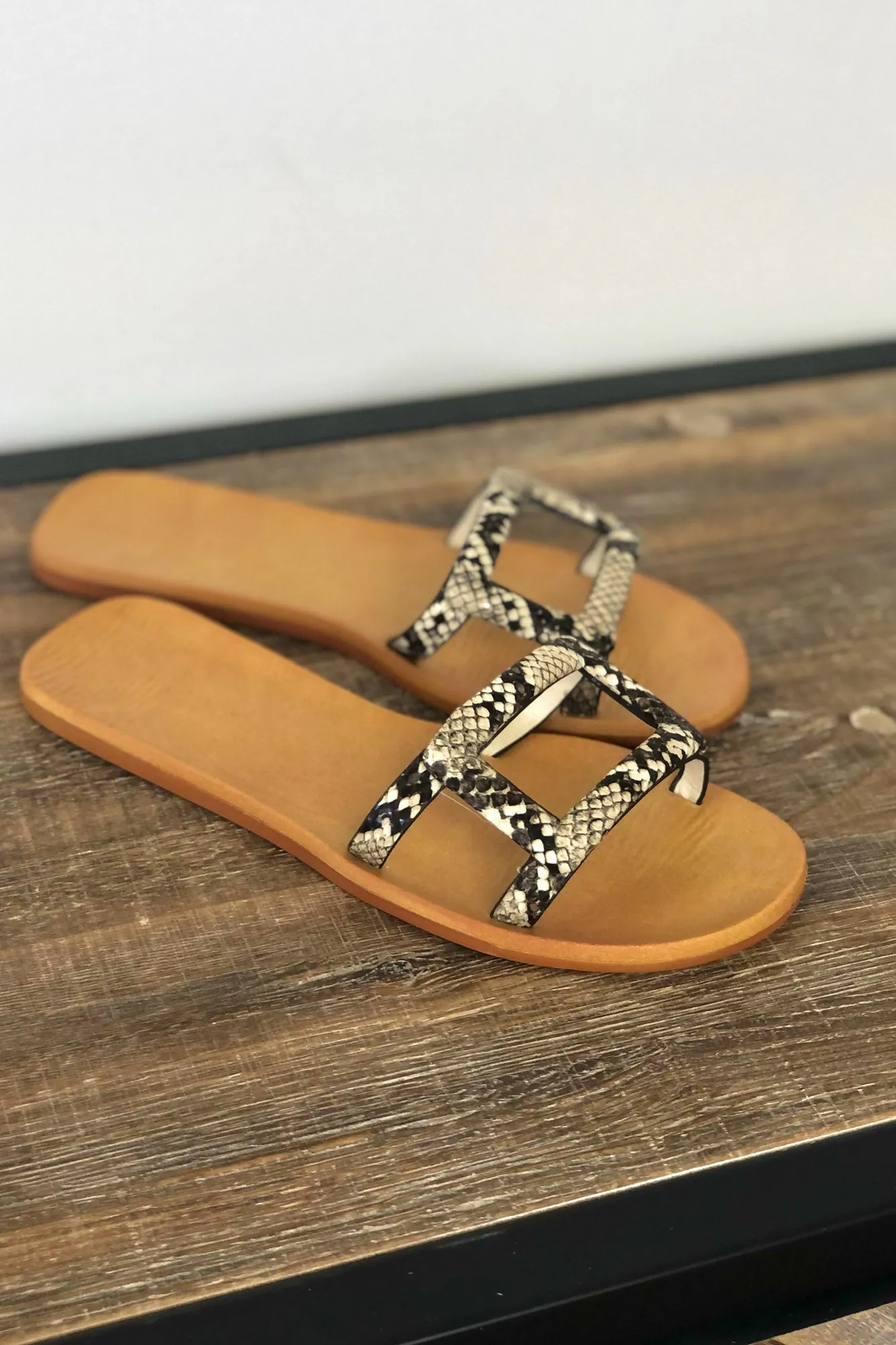 Tessa Sandals: Snake